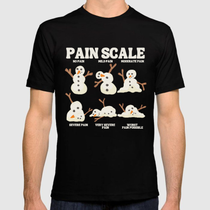 Healthcare Worker Pain Assessment Cotton Doctor T-shirt