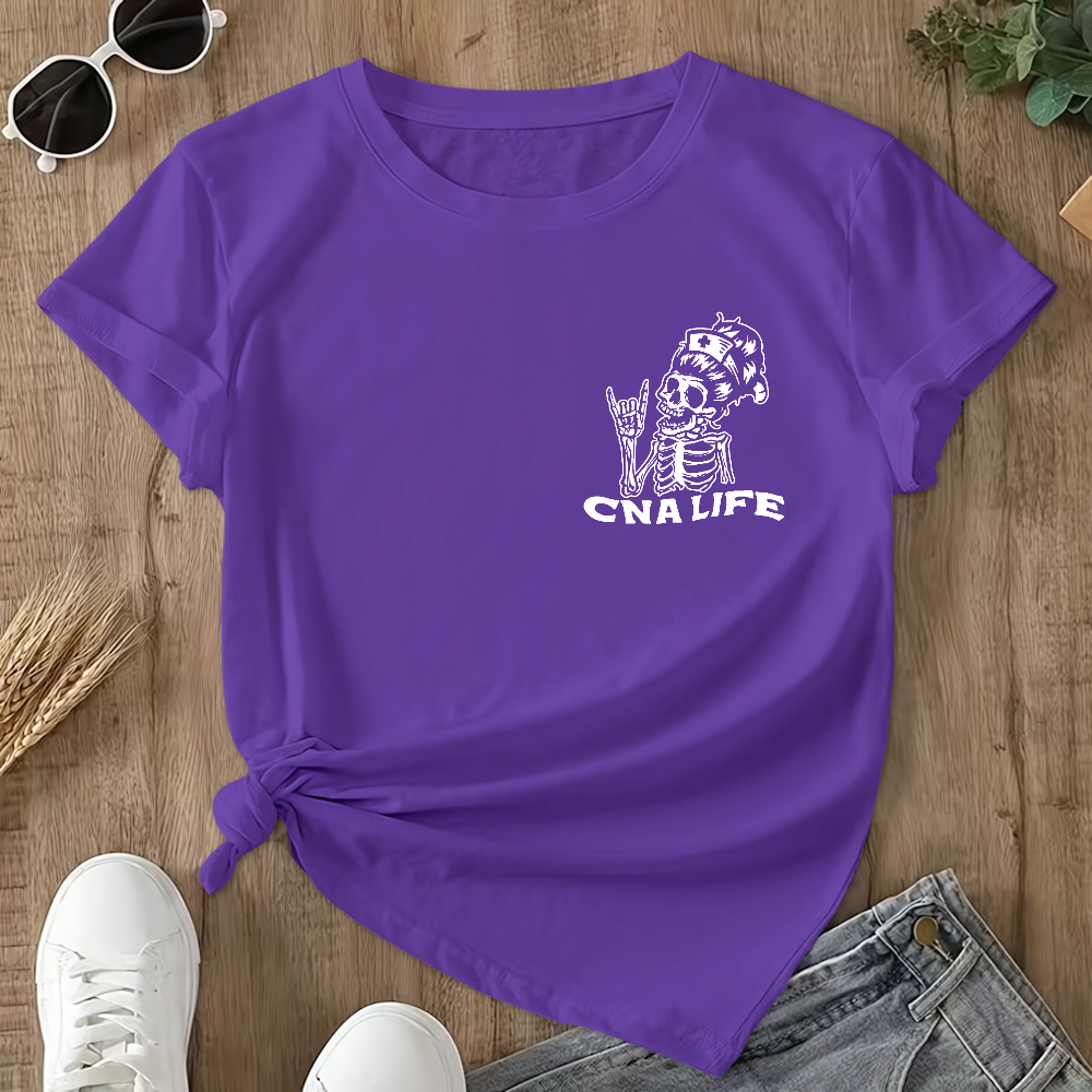 CNA Life Double-Sided Cotton Printed T-Shirt
