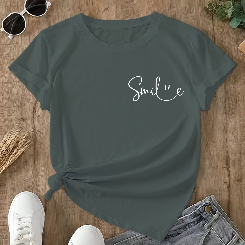 Suicide Prevention Awareness Smile Be Kind Double-Sided Cotton Printed T-Shirt