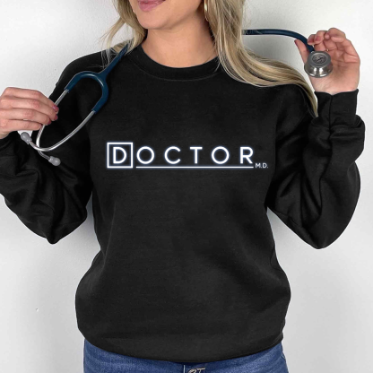 Doctor M.D. Cotton Pullover Sweatshirt