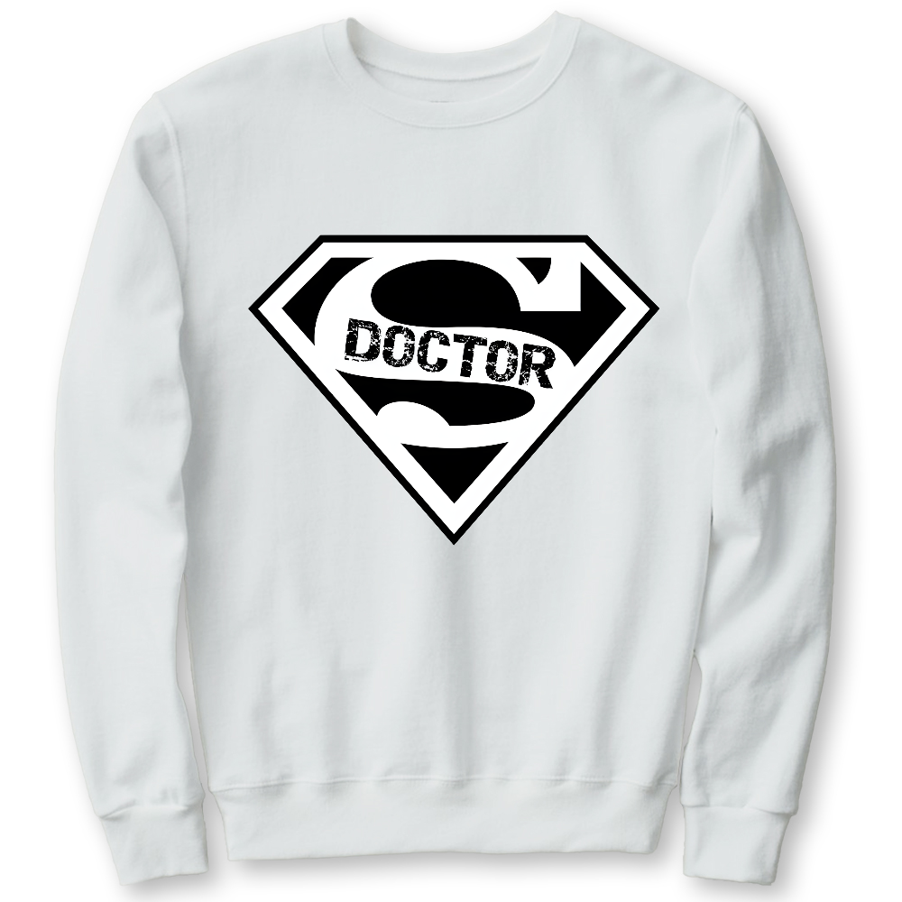 Super Doctor Cotton Pullover Sweatshirt