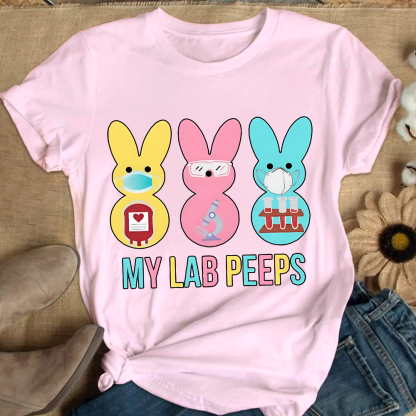 My Lab Peeps Cotton Nurse T-shirt