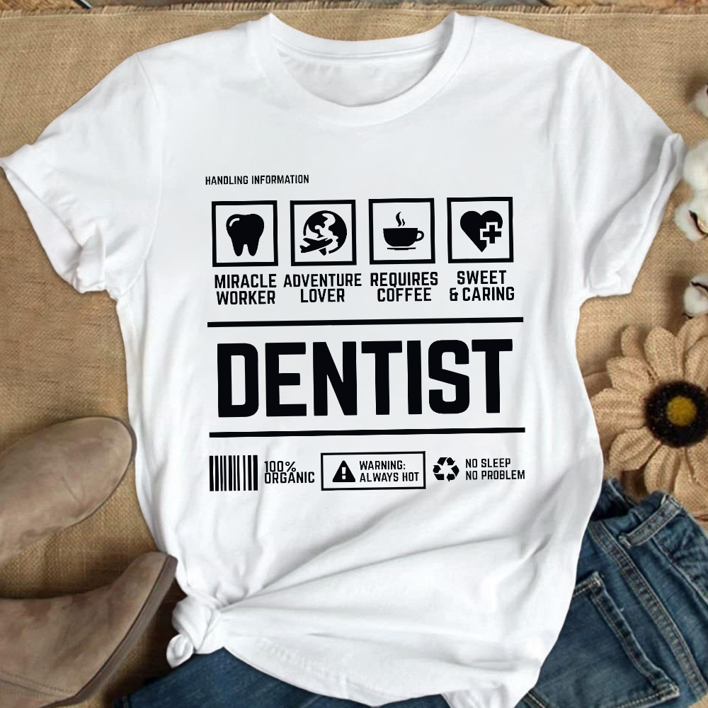 Dentist's Notes Cotton Nurse T-shirt