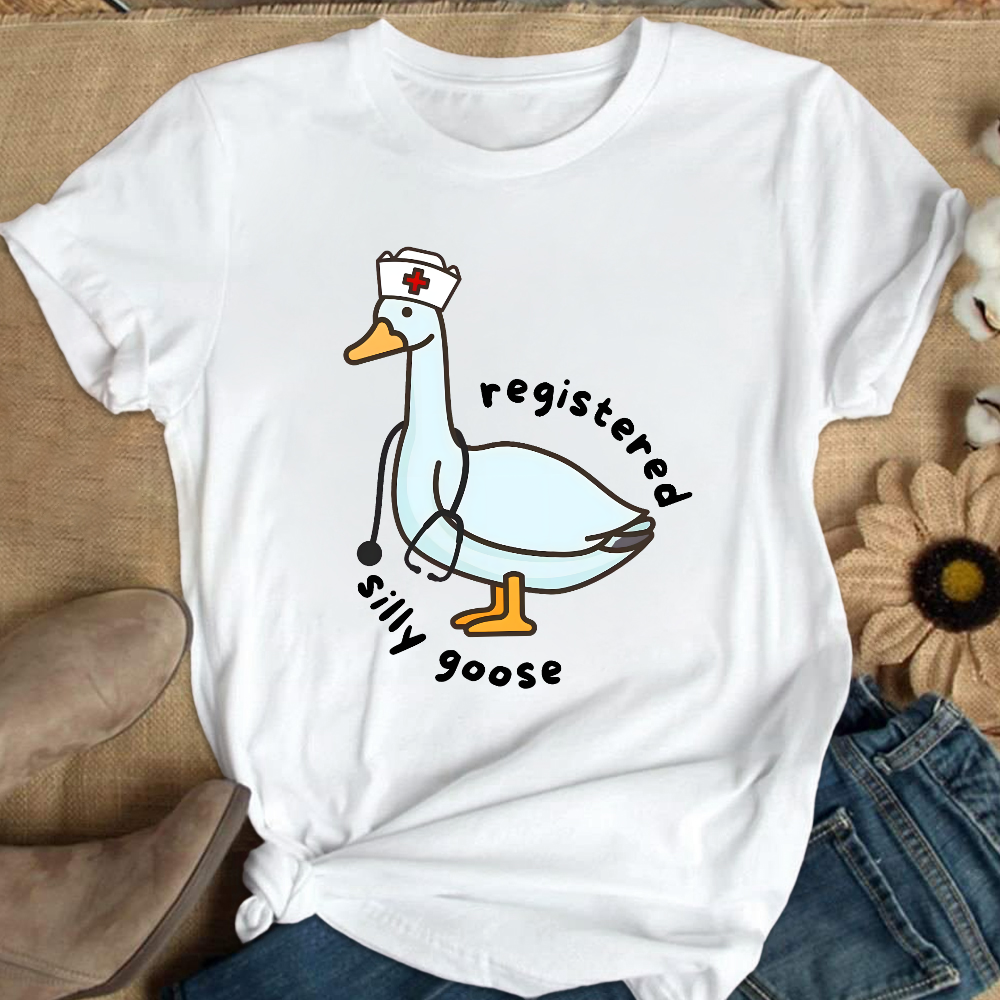 Registered Silly Goose Cotton Nurse T-shirt