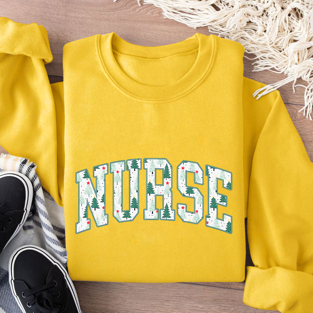 Christmas Nursing Cotton Pullover Sweatshirt