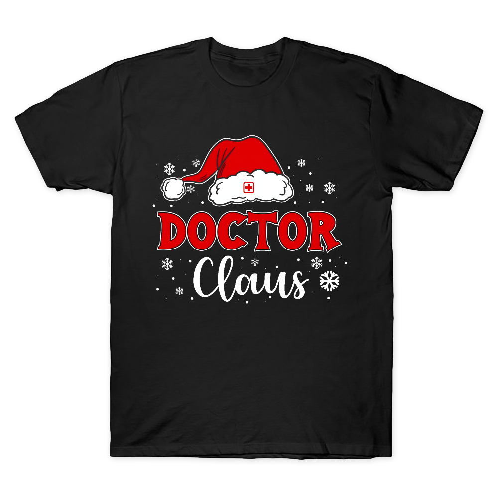 Christmas Doctor Claus Cotton Doctor T-shirt
