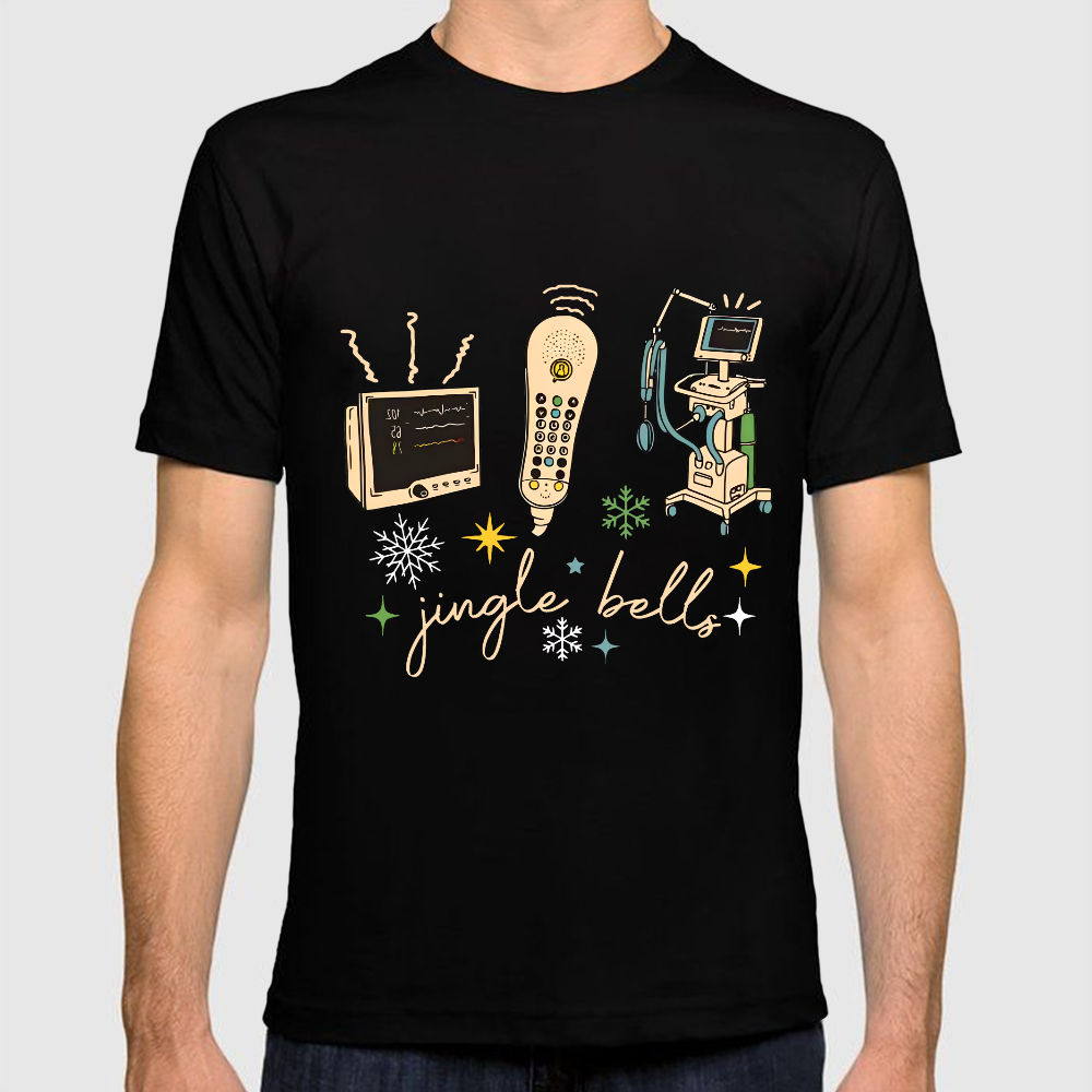Jingle Bells ICU Xmas Cotton Doctor T-shirt
