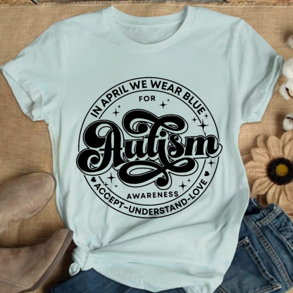 Autism Awareness Accept Understand Love Cotton Nurse T-shirt