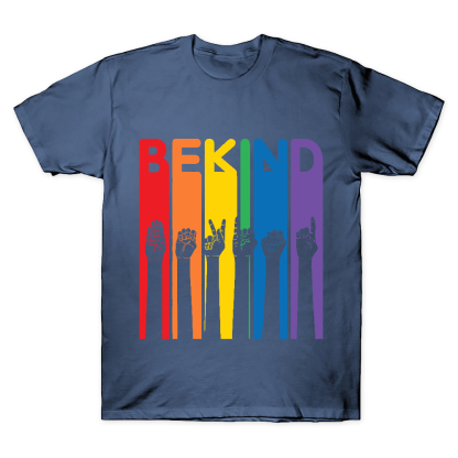 Be Kind Sign Language Cotton Doctor T-shirt