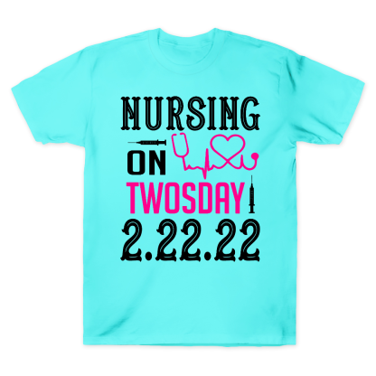 Nursing School On TwosDay Cotton Doctor T-shirt