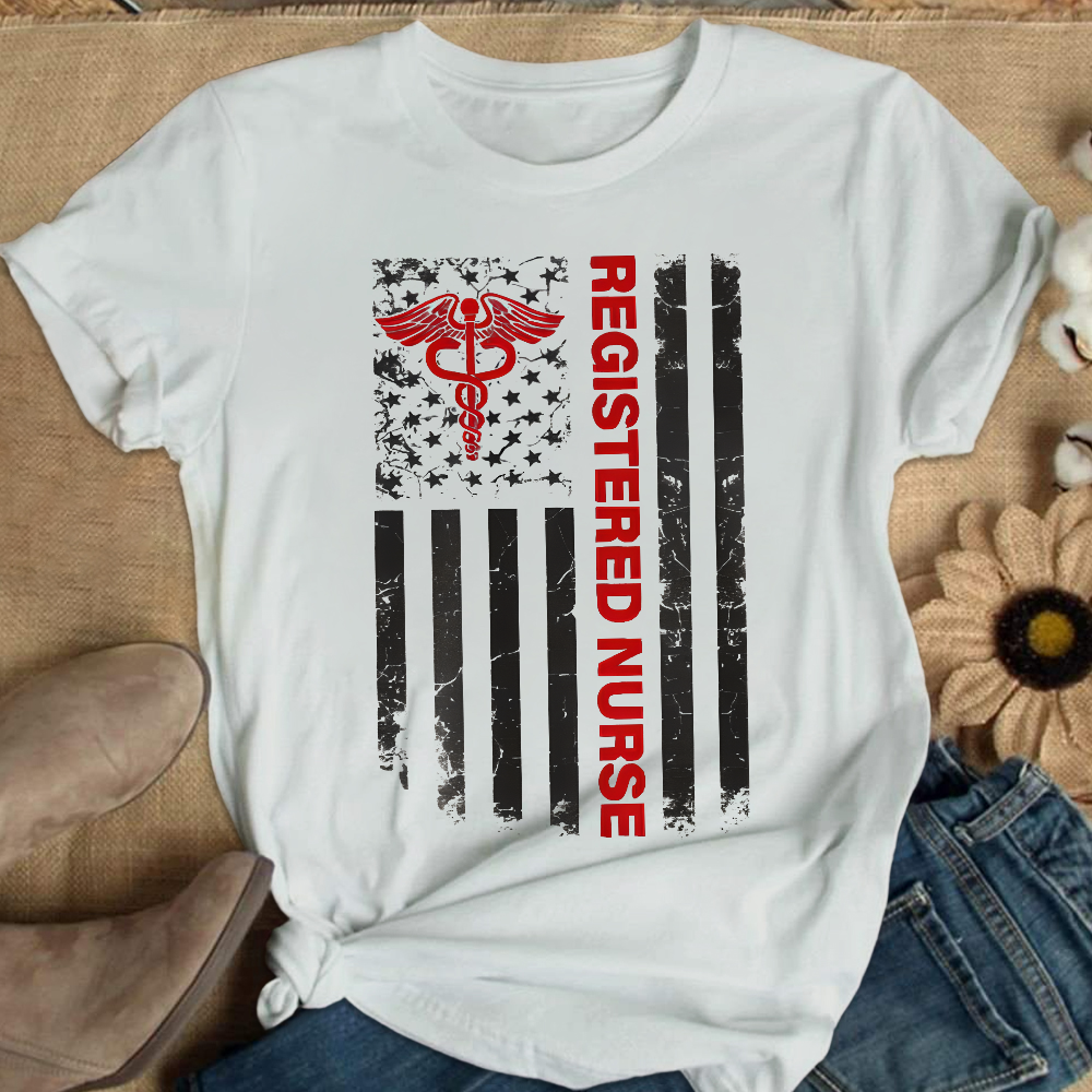 Registered Nurse Cotton Nurse T-shirt