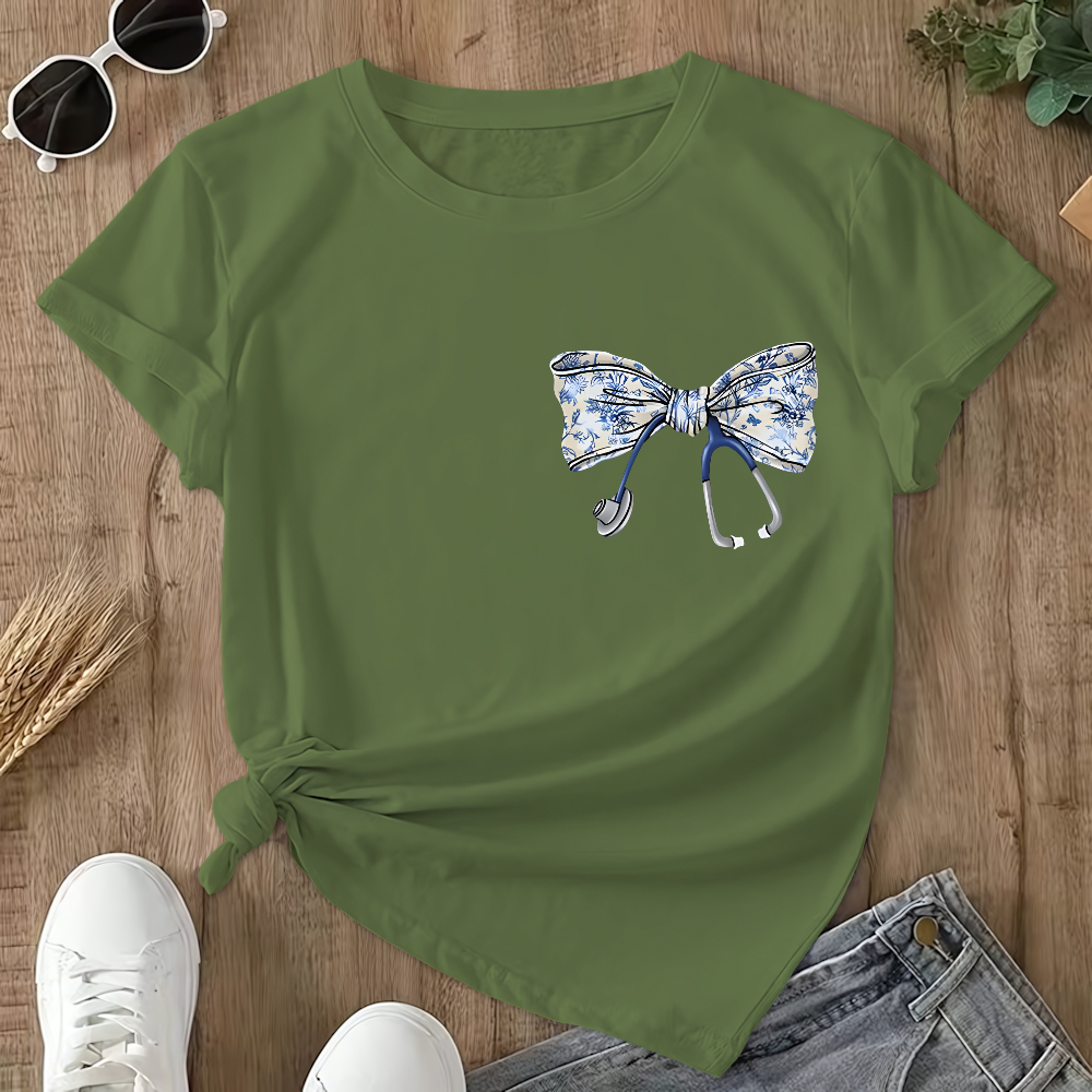 Blessed Are The Healers For They Bring Comfort Double-Sided Cotton Printed T-Shirt