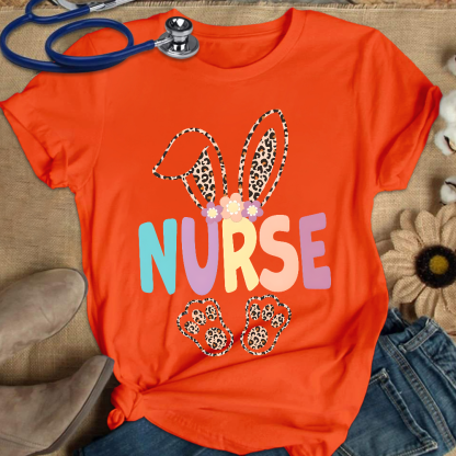 Easter Bunny Cotton Nurse T-shirt
