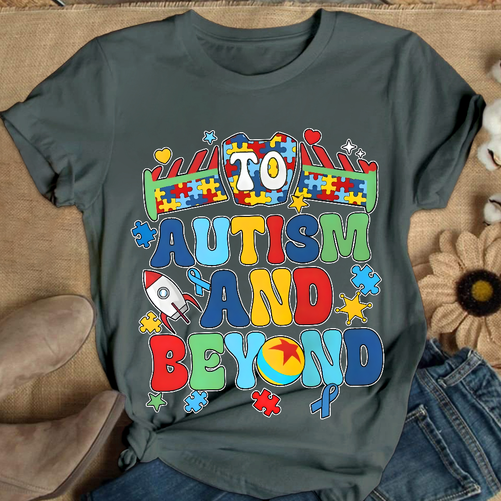 To Autism And Beyond Cotton Nurse T-shirt