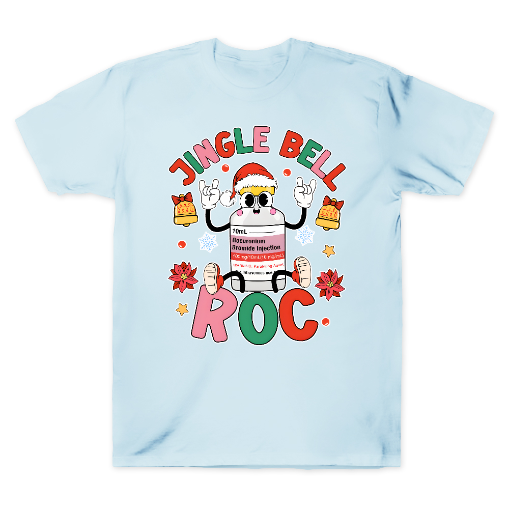 Jingle Bell Roc Funny Cotton Doctor T-shirt