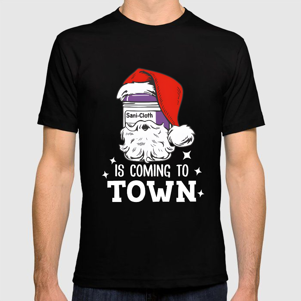 Funny Santa Nurse Medical Assistant Christmas Cotton Doctor T-shirt