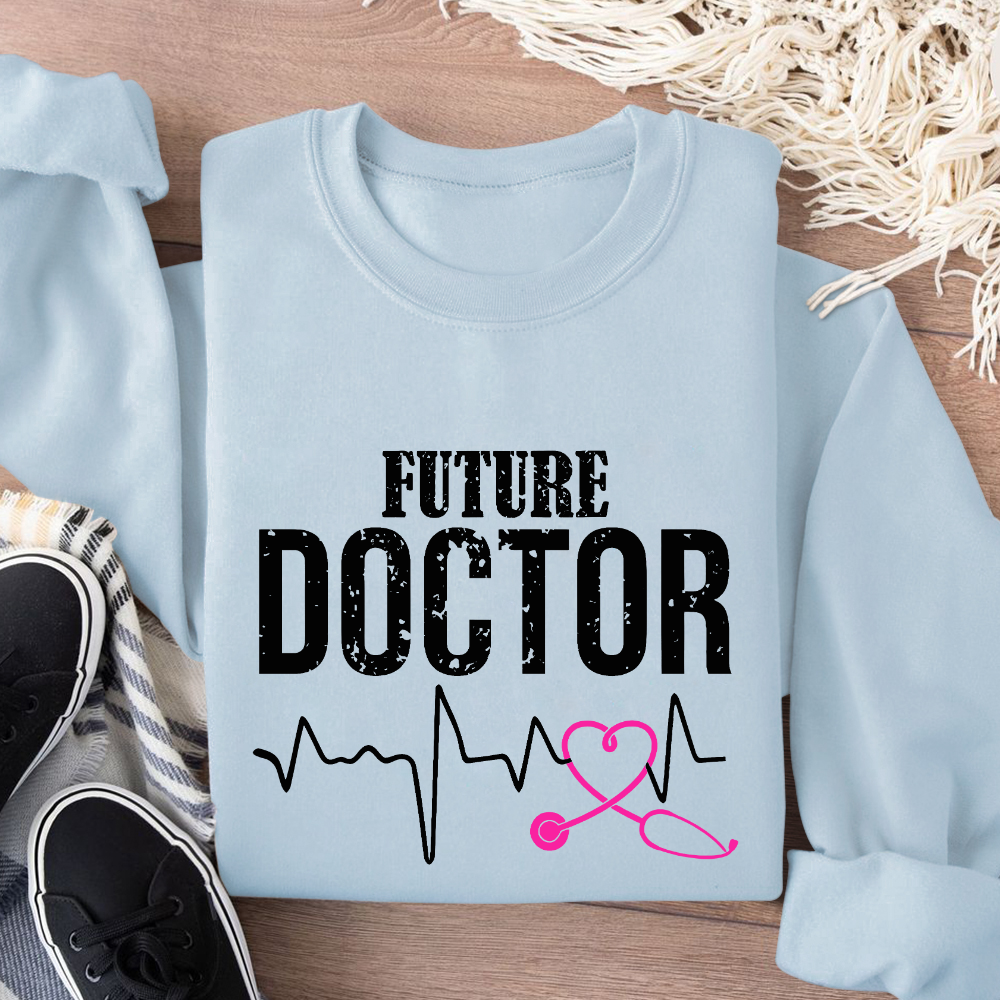 Future Doctor Cotton Pullover Sweatshirt