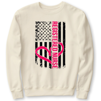 Registered Nurse Cotton Pullover Sweatshirt