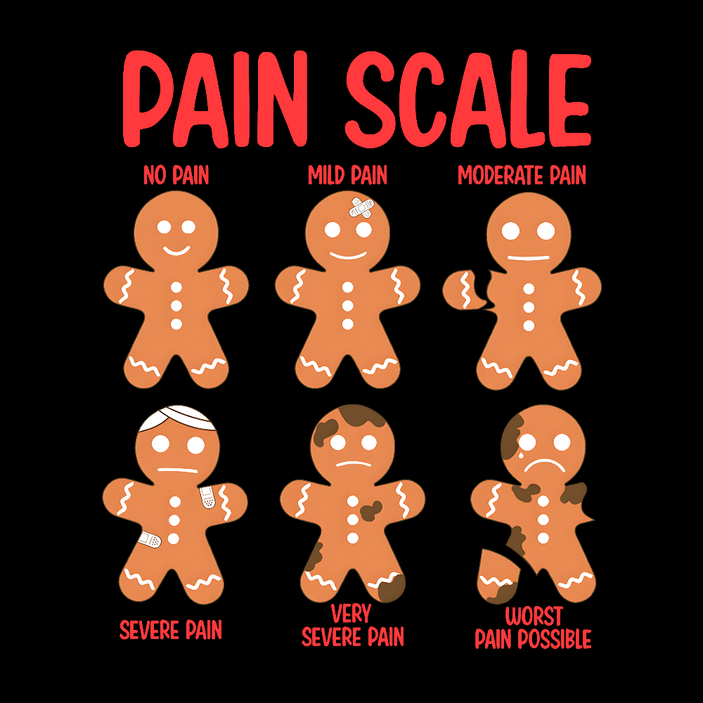 Pain Scale Cotton Pullover Sweatshirt