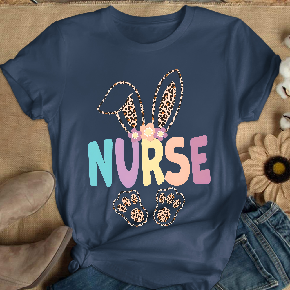 Easter Bunny Cotton Nurse T-shirt