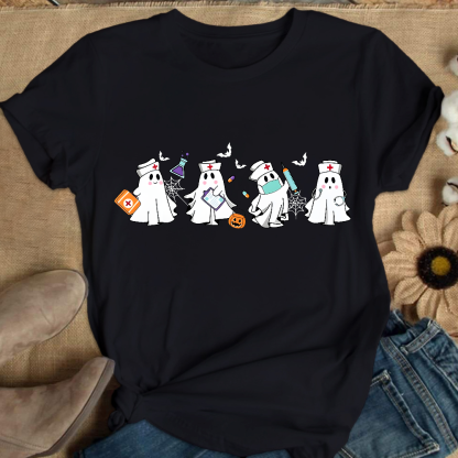 Ghost Nurse Cotton Nurse T-shirt