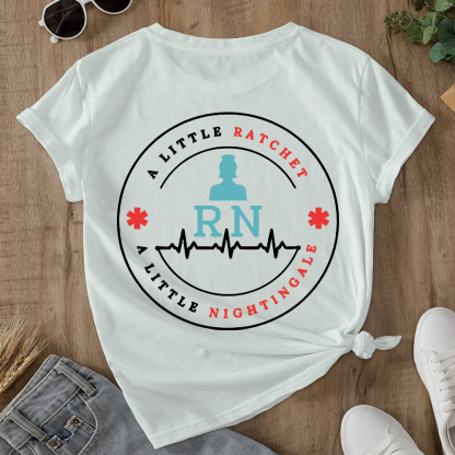 RN Ratchet & Nightingale Double-Sided Cotton Printed T-Shirt