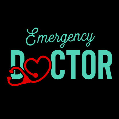 Emergency Doctor Stethoscope Heartbeat First Aid Cotton Doctor T-shirt