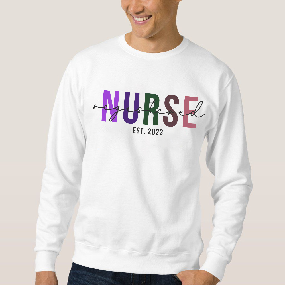 Registered Nurse Cotton Pullover Sweatshirt