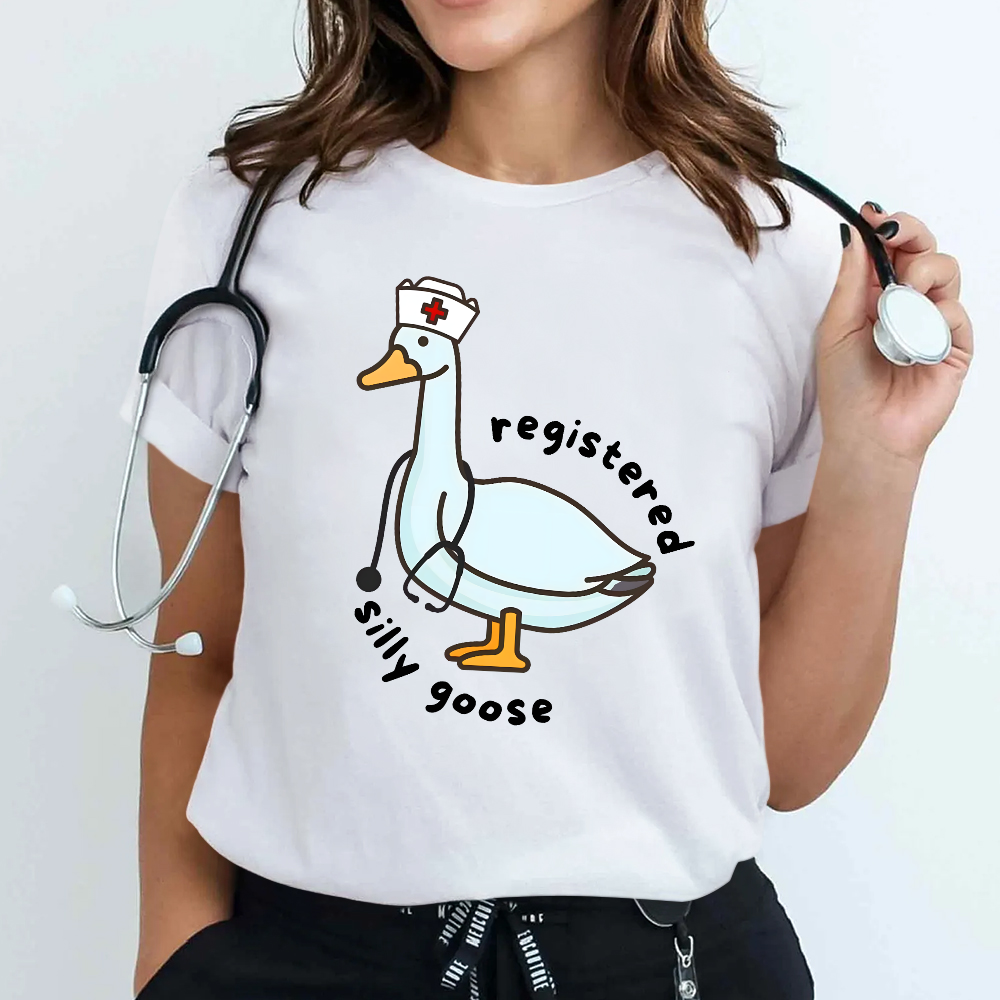 Registered Silly Goose Cotton Nurse T-shirt