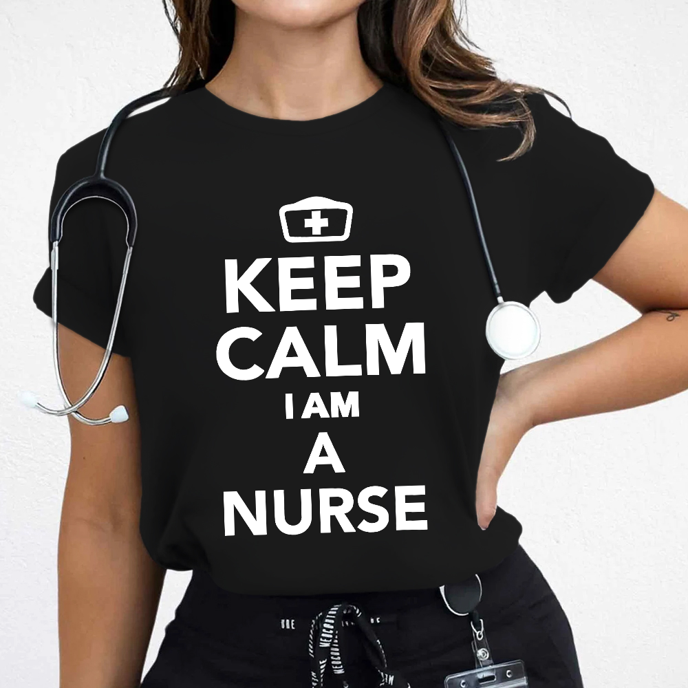 Keep Calm I‘m A Nurse Cotton Nurse T-shirt