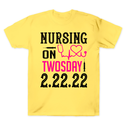 Nursing School On TwosDay Cotton Doctor T-shirt