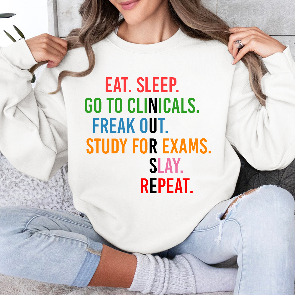 Nursing School Student Future Nurse Rn Cotton Pullover Sweatshirt