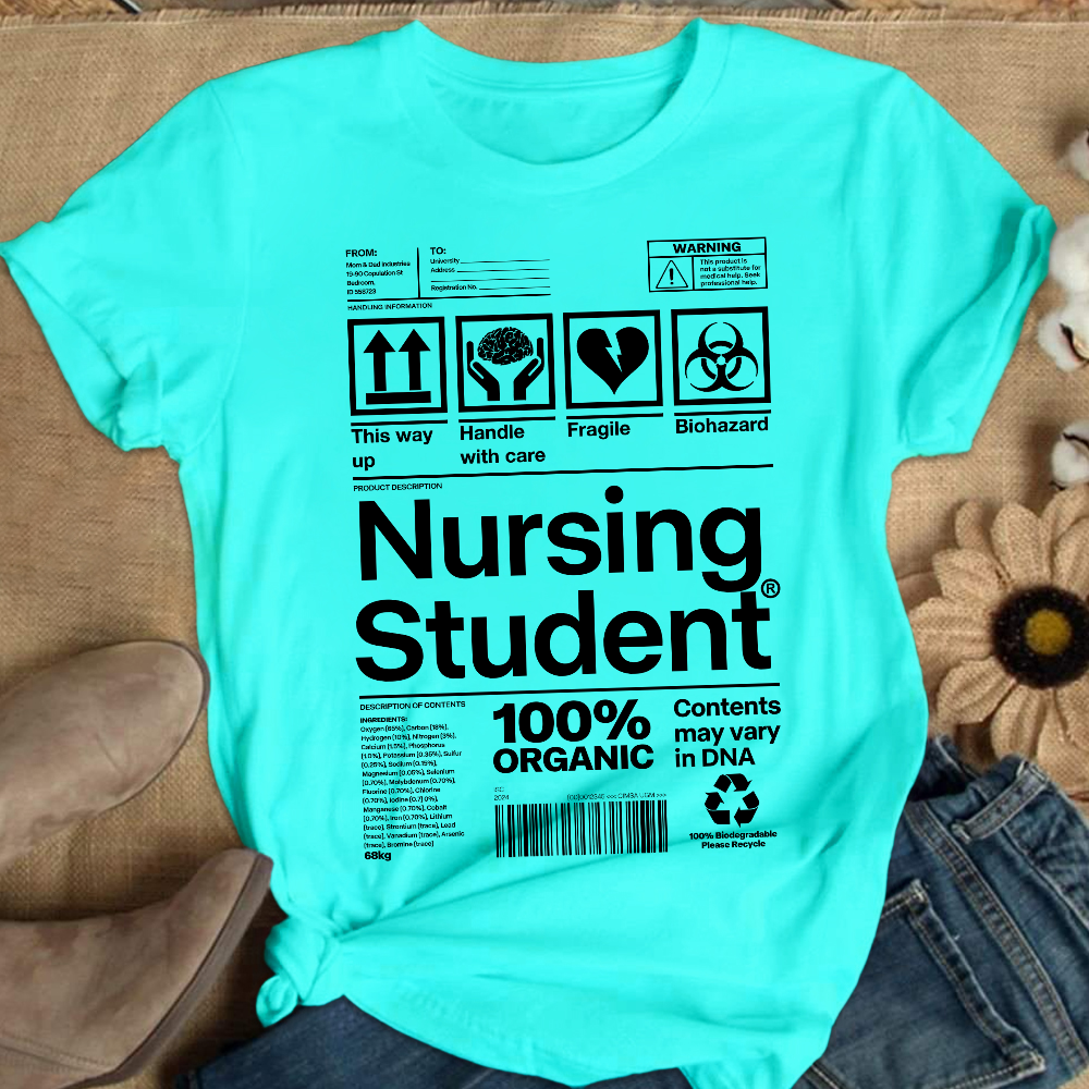 School Of Nursing Student Gift Cotton Nurse T-shirt