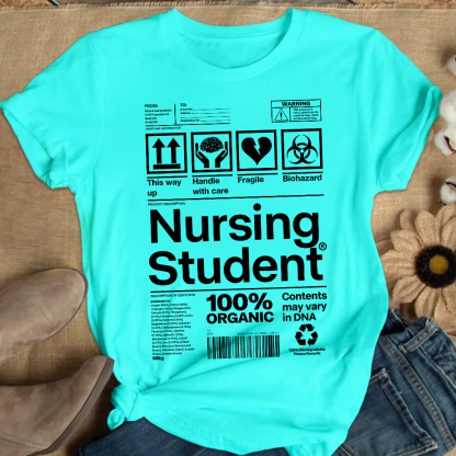 School Of Nursing Student Gift Cotton Nurse T-shirt