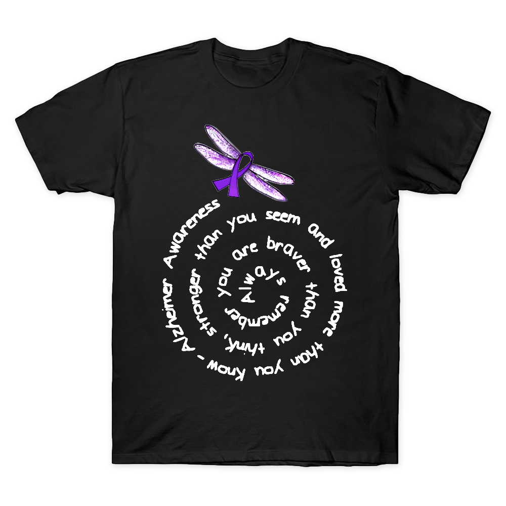 Alzheimers Awareness Memories Matter Brain Flowers Cotton Doctor T-shirt