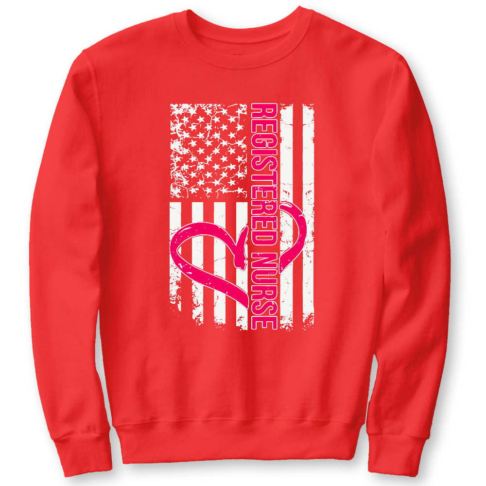 Registered Nurse Cotton Pullover Sweatshirt