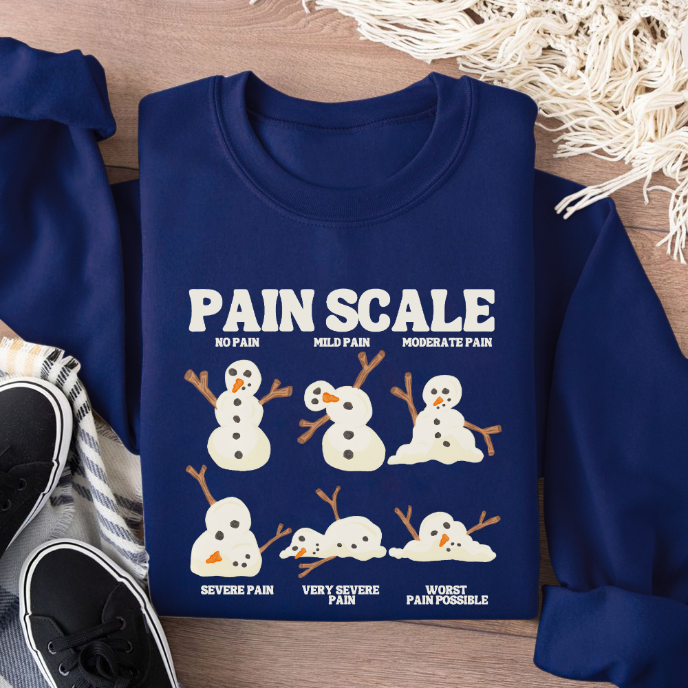 Healthcare Worker Pain Assessment Cotton Pullover Sweatshirt