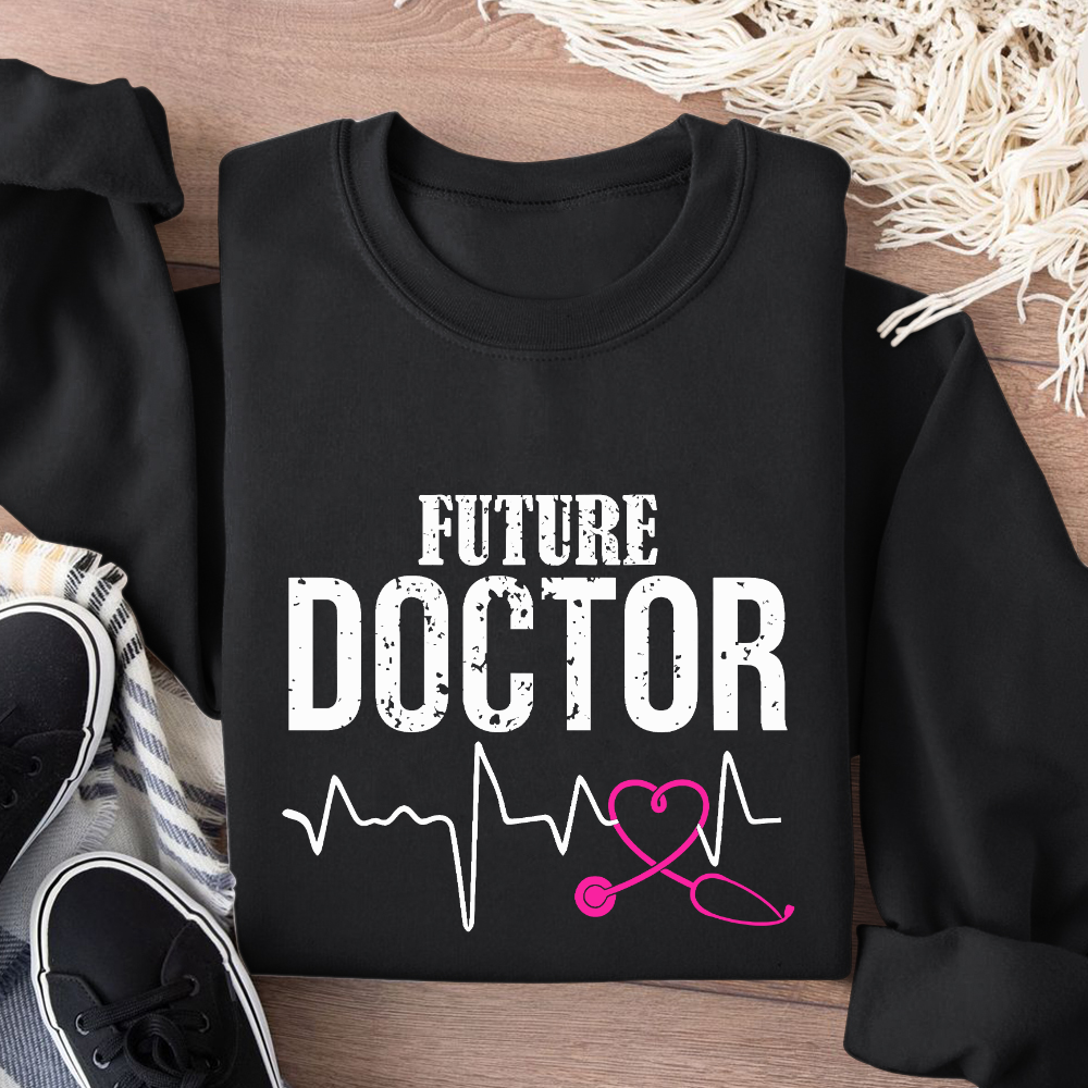 Future Doctor Cotton Pullover Sweatshirt