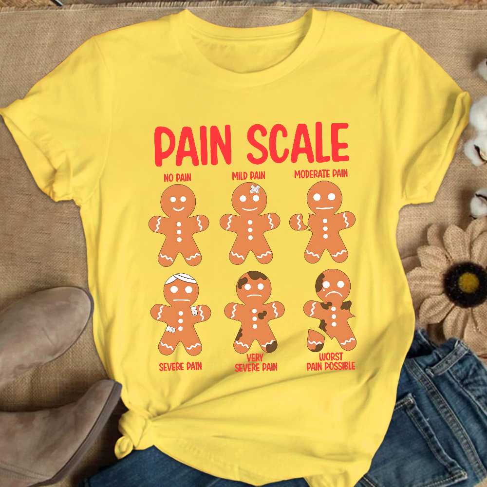 Pain Scale Cotton Nurse T-shirt