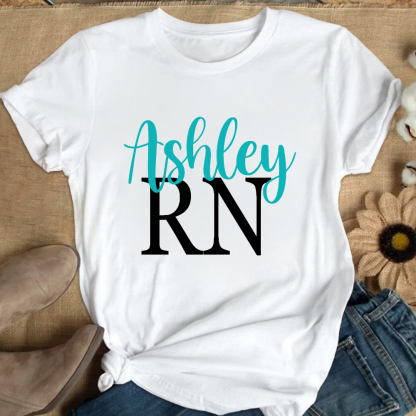 RN Ashley Cotton Nurse T-shirt
