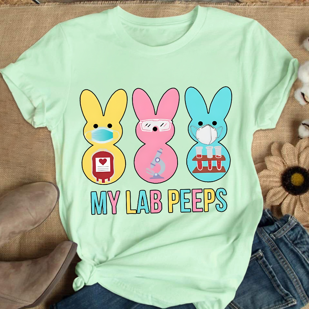 My Lab Peeps Cotton Nurse T-shirt