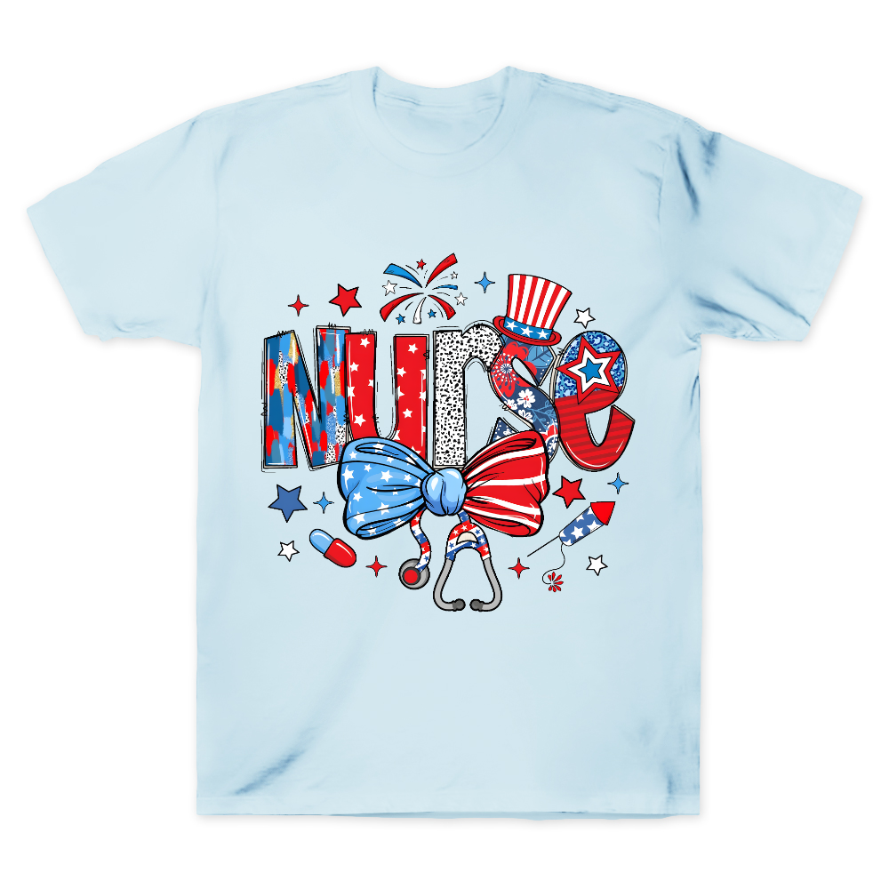 Retro Coquette USA Nurse Cotton Doctor T-shirt