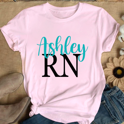RN Ashley Cotton Nurse T-shirt