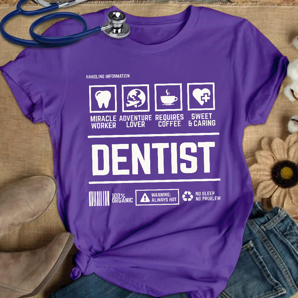 Dentist's Notes Cotton Nurse T-shirt