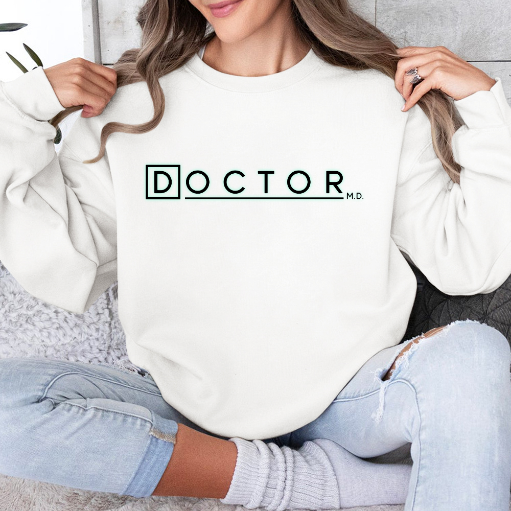 Doctor M.D. Cotton Pullover Sweatshirt