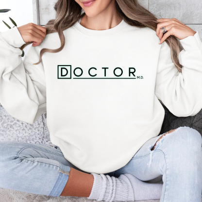 Doctor M.D. Cotton Pullover Sweatshirt