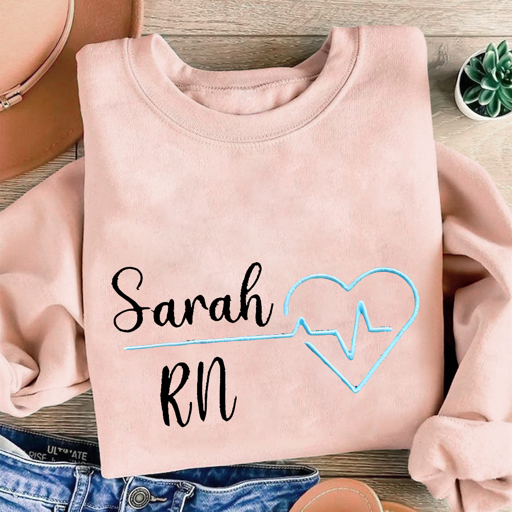 Custom RN Sarah Cotton Pullover Sweatshirt