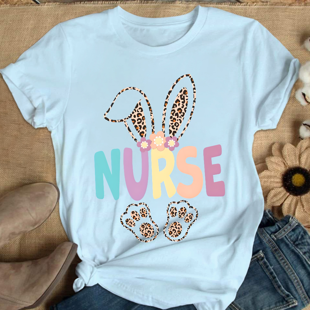 Easter Bunny Cotton Nurse T-shirt