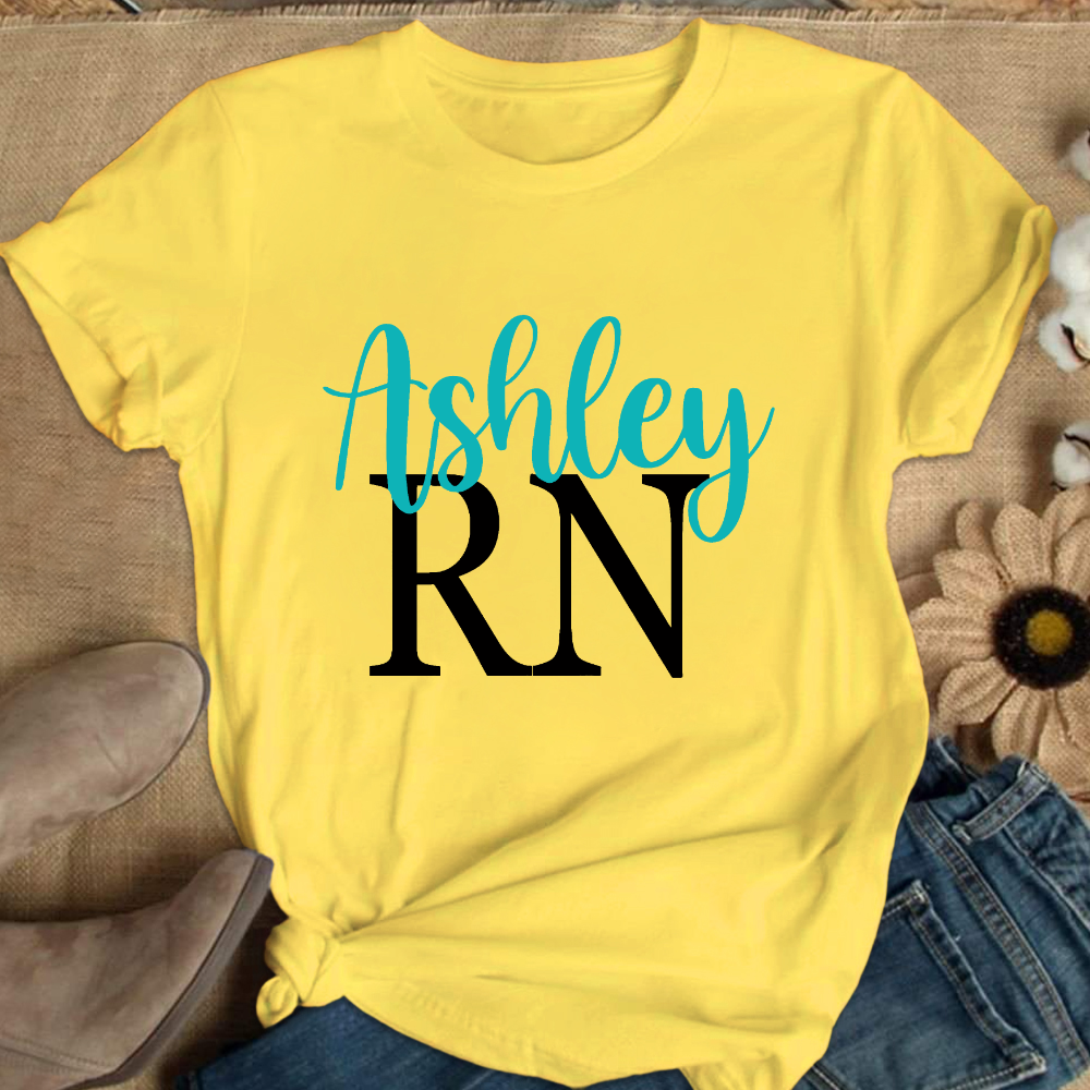 RN Ashley Cotton Nurse T-shirt