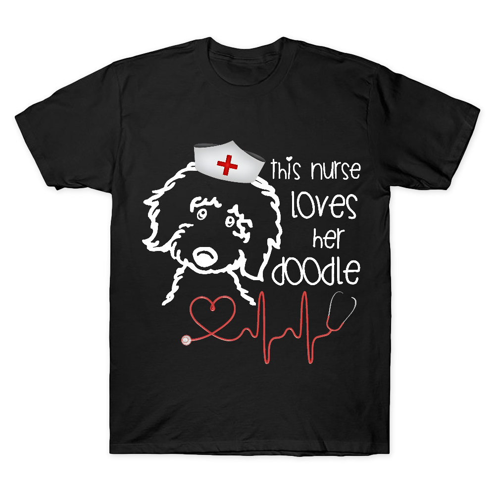 This Nurse Loves Her Doodle Cotton Doctor T-shirt